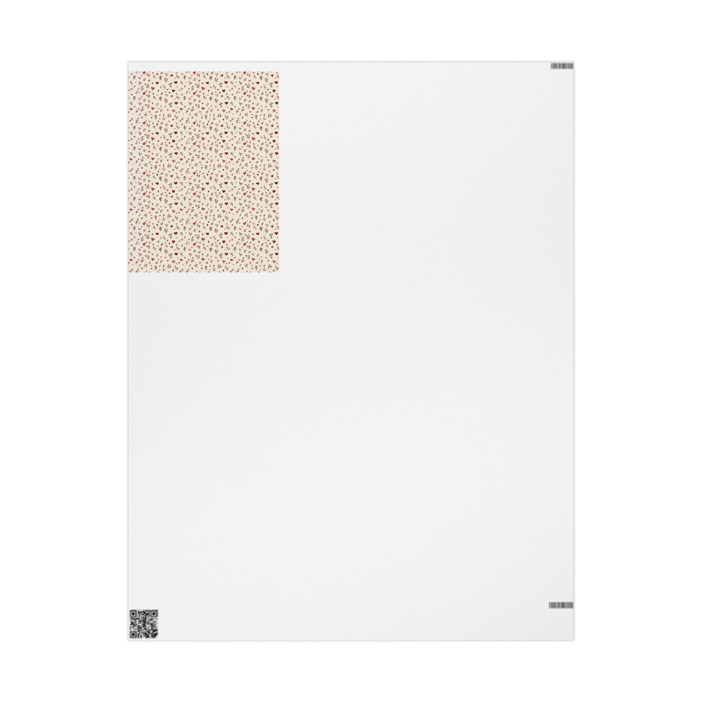 Holiday Valentine Wrapping Paper — Valentine's Pattern