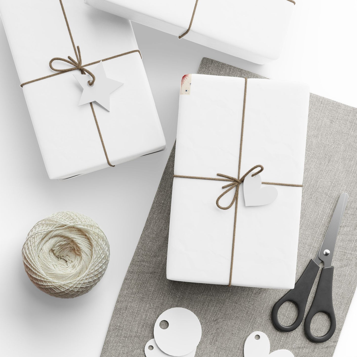 Geometric Firecracker & Sparkler Wrapping Paper | Fourth of July Holiday Gift Wrap