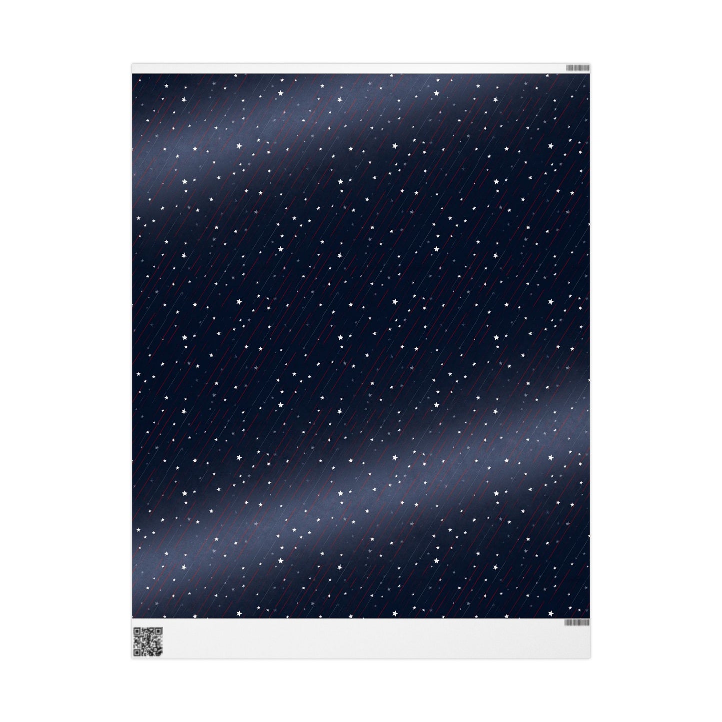 Stars & Stripes Patriotic Wrapping Paper — Red, White & Navy | Independence Day Gift Wrap