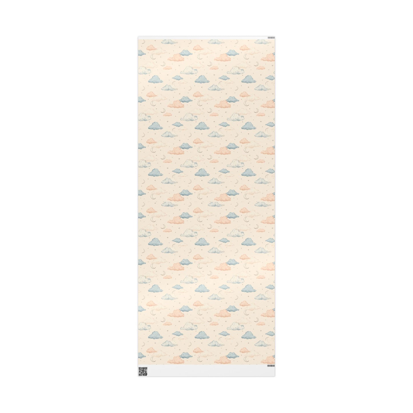 Celestial Wrapping Paper — Moons, Stars & Clouds | All-Occasion Gift Wrap