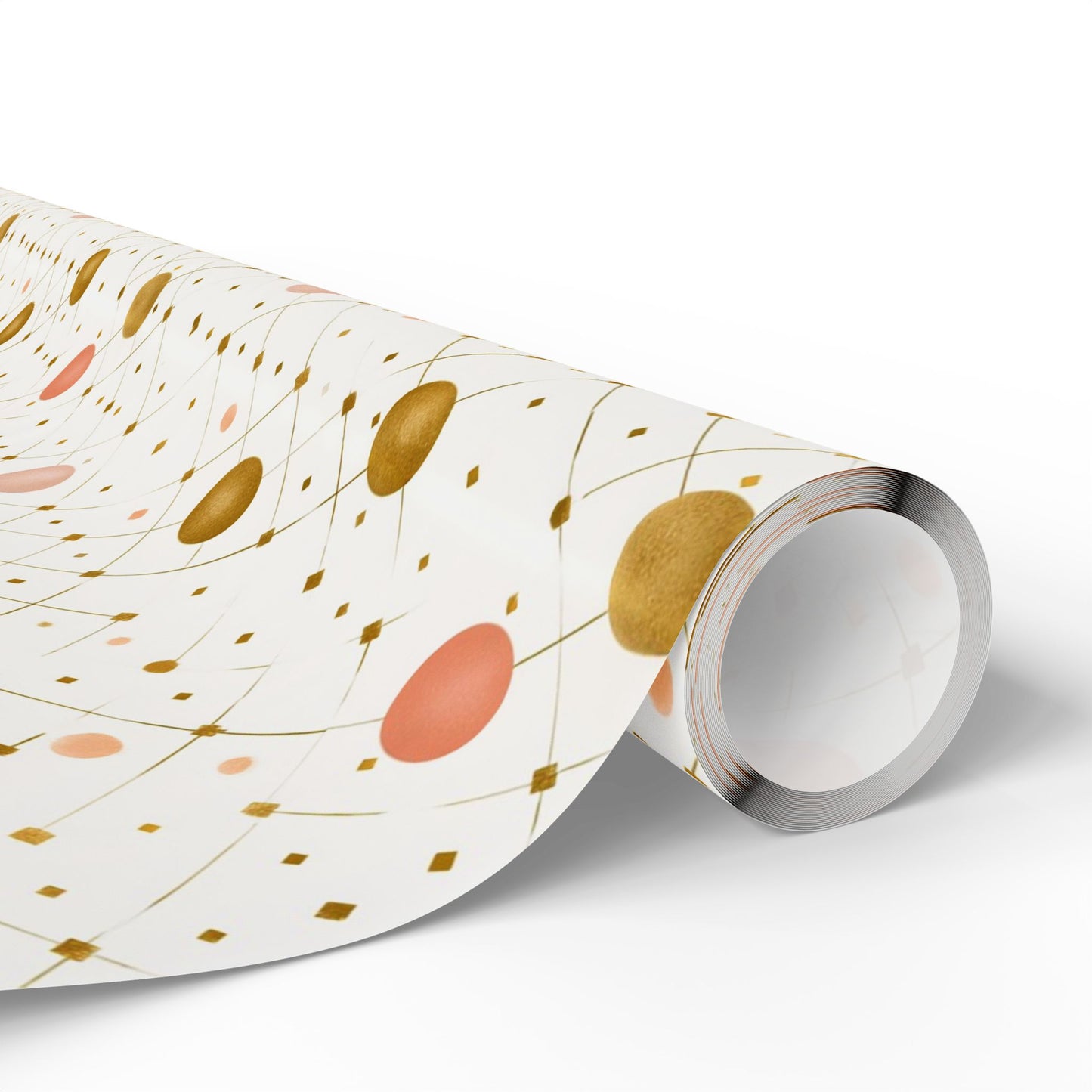 Geometric Celebration Grid Wrapping Paper