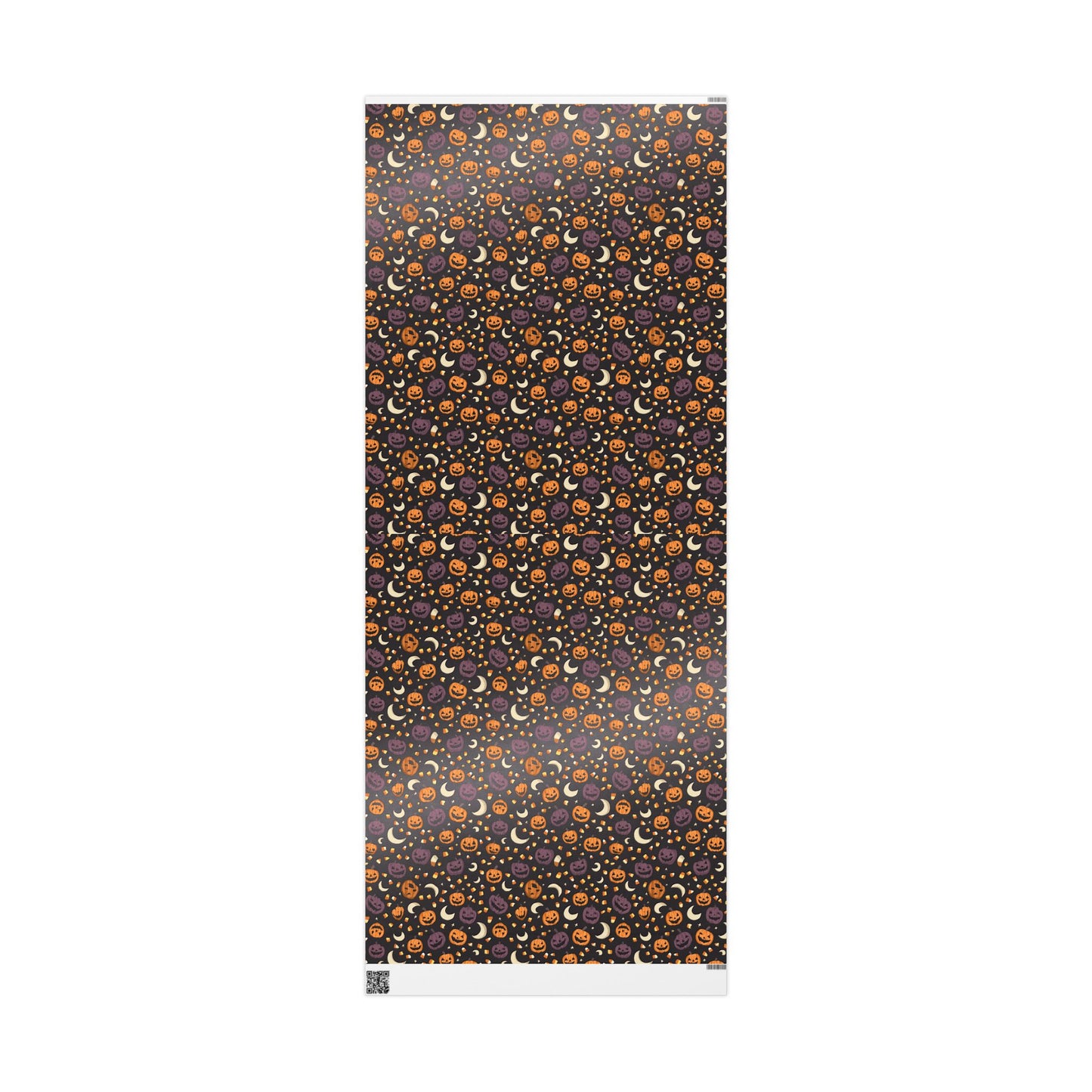 Halloween Wrapping Paper — Jack-o-Lanterns, Candy Corn & Moons | Spooky Gift Wrap