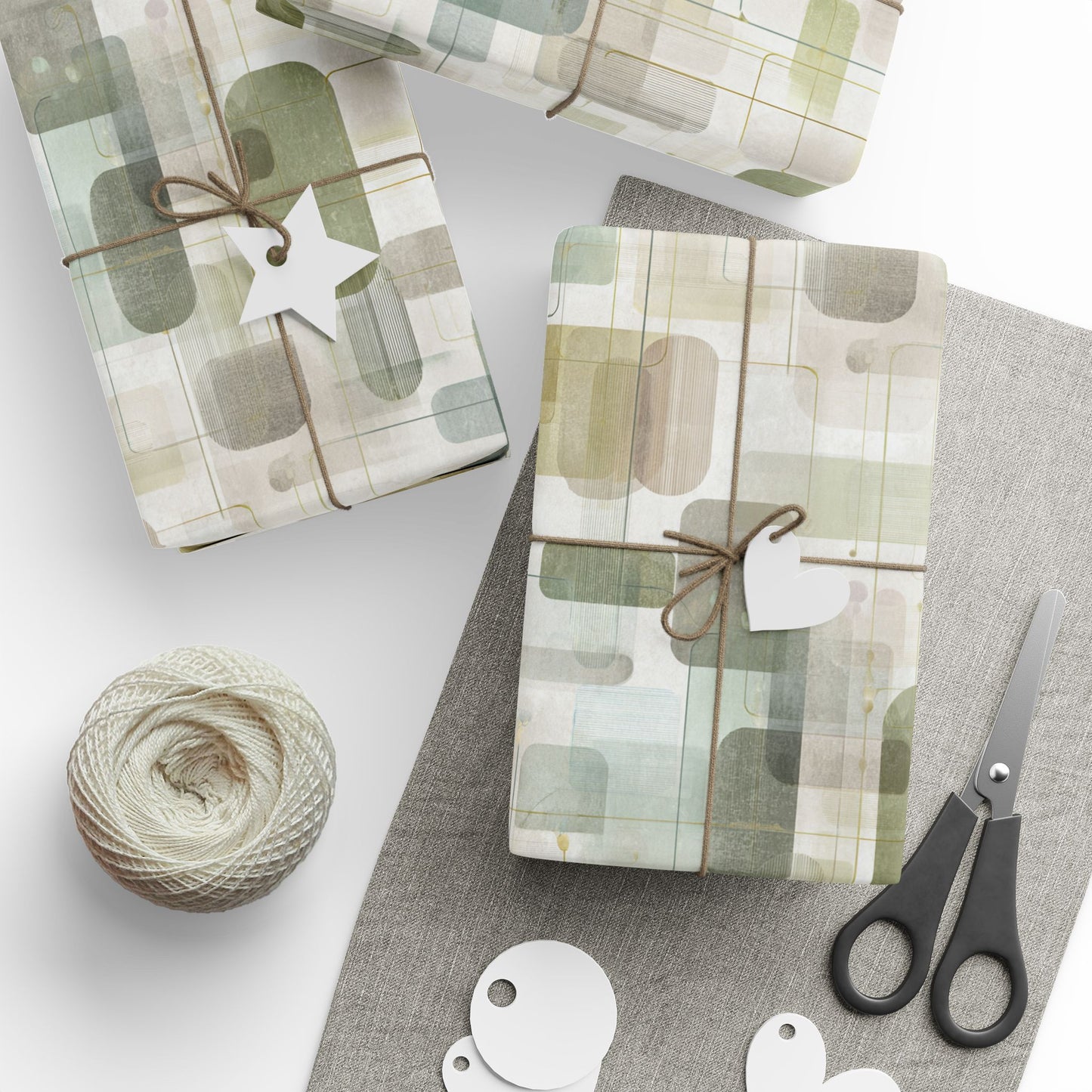 Flowchart Pattern Wrapping Paper — Process No. 001