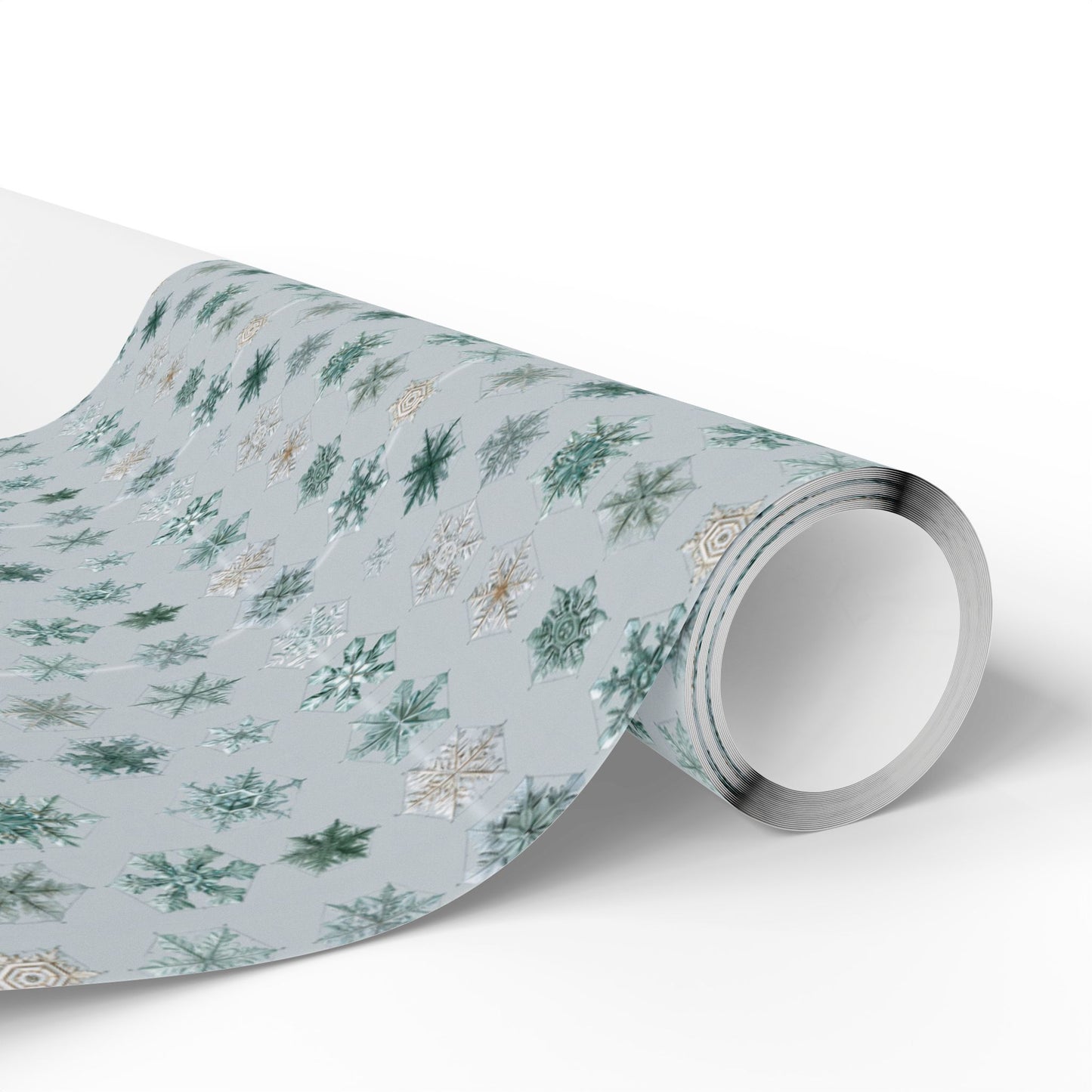 Snowflake Taxonomy Wrapping Paper | Scientific Snowflake Pattern | Winter Gift Wrap