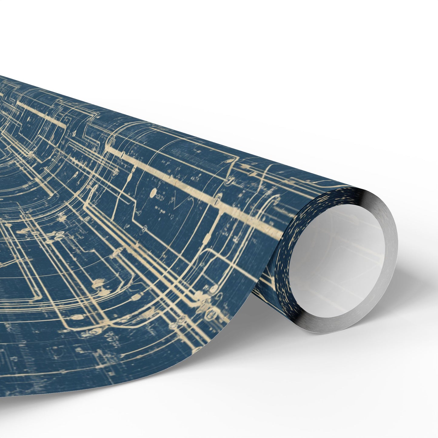 Utility & Infrastructure Map Wrapping Paper — Grid No. 004