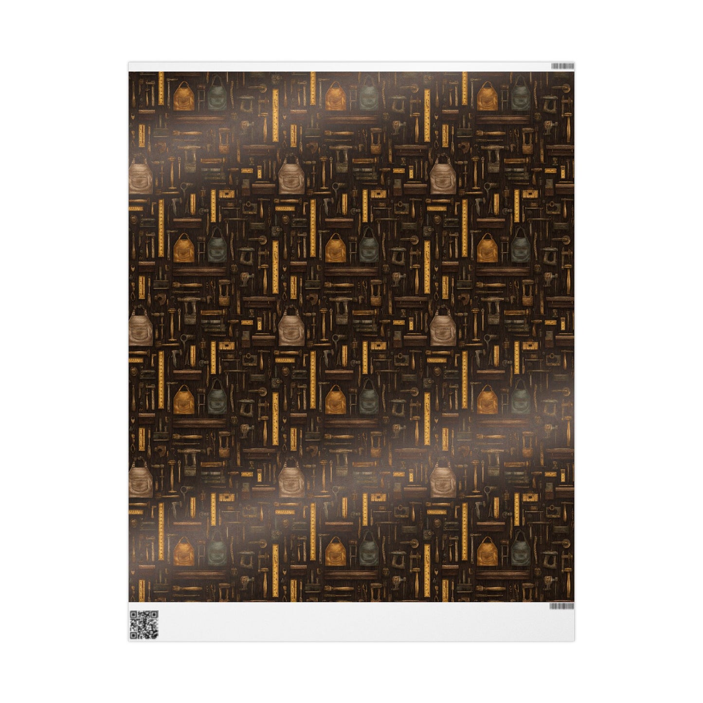 Workshop & Tools Pattern Wrapping Paper — Bench No. 004