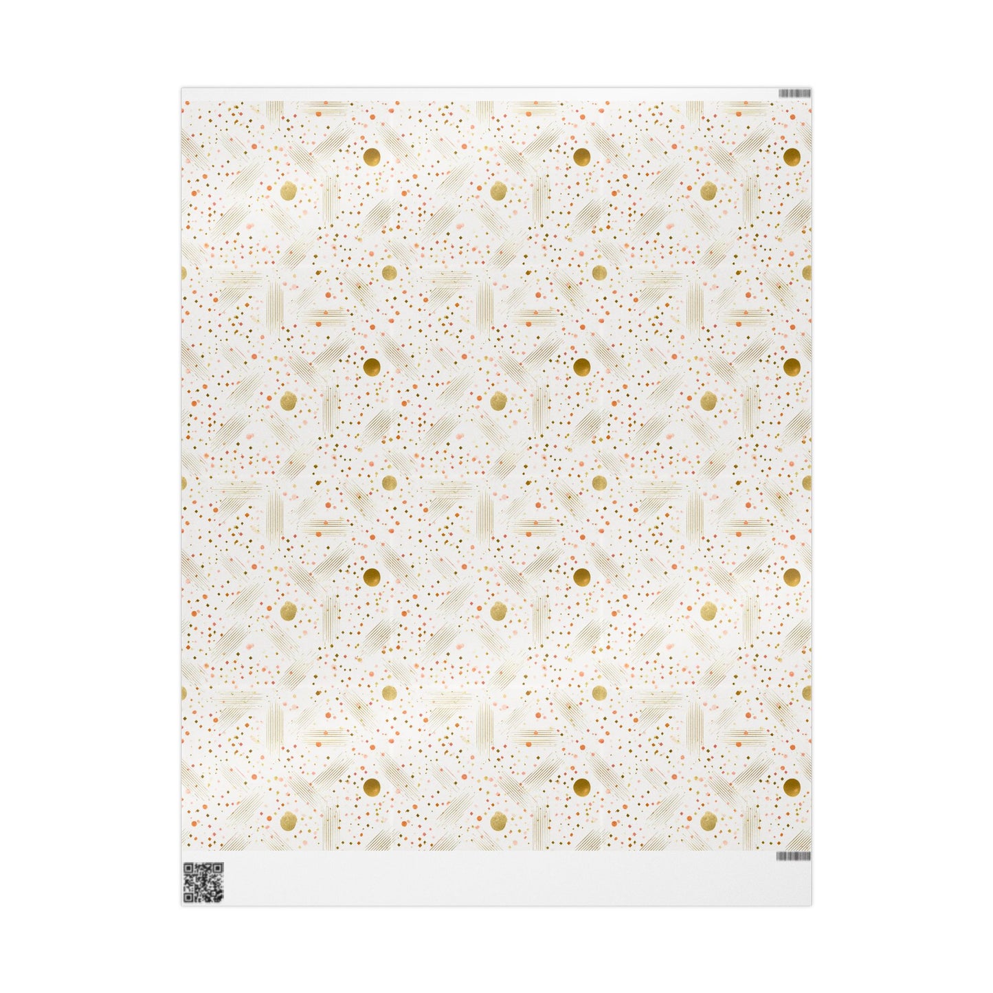 Geometric Celebration Grid Wrapping Paper