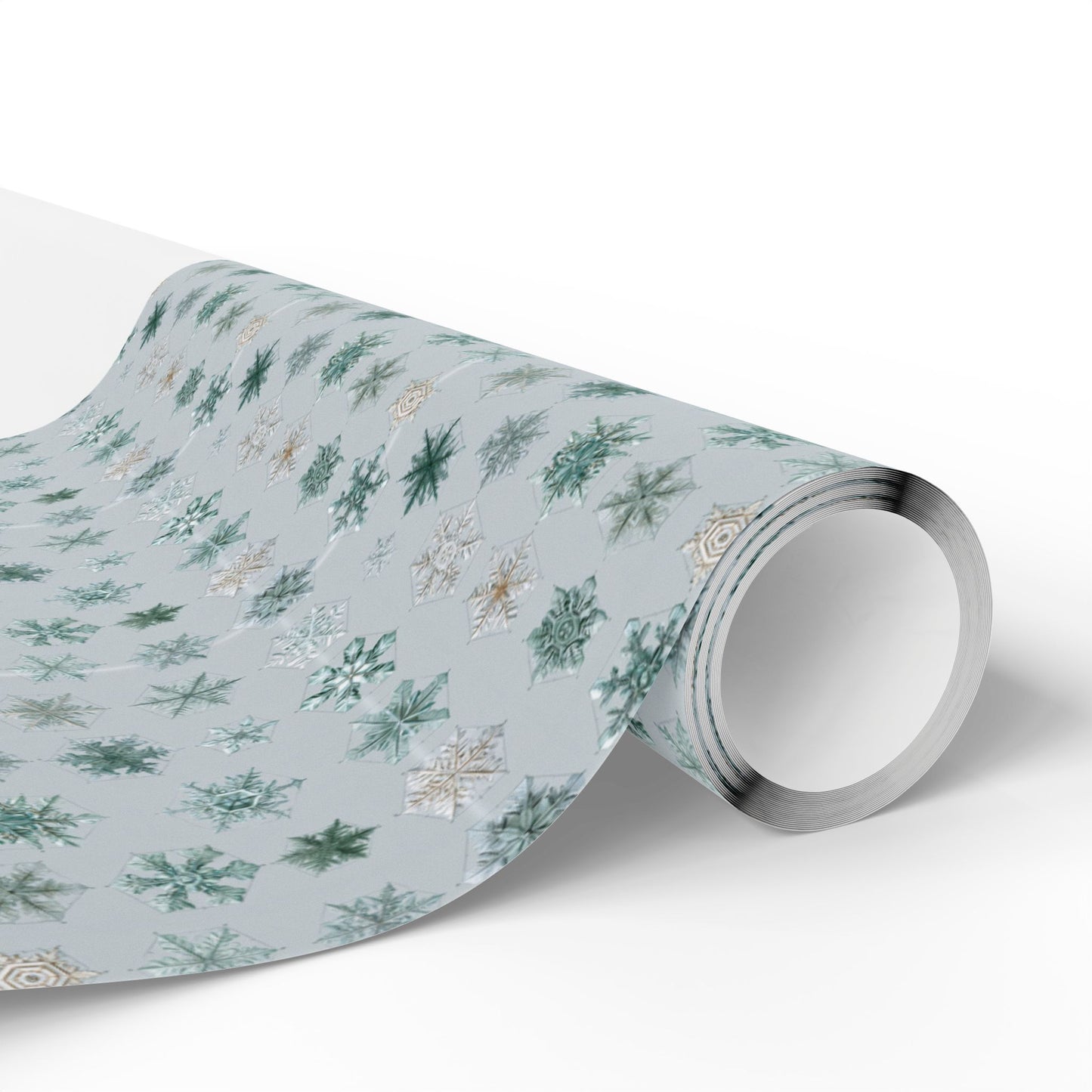 Snowflake Taxonomy Wrapping Paper | Scientific Snowflake Pattern | Winter Gift Wrap