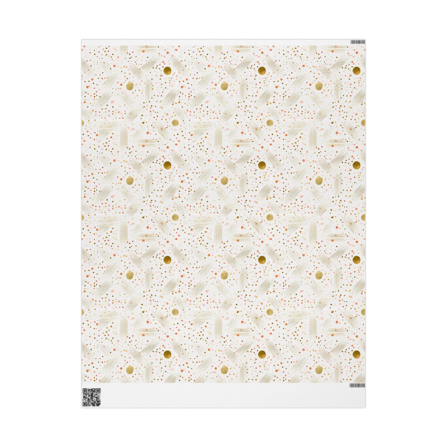 Geometric Celebration Grid Wrapping Paper