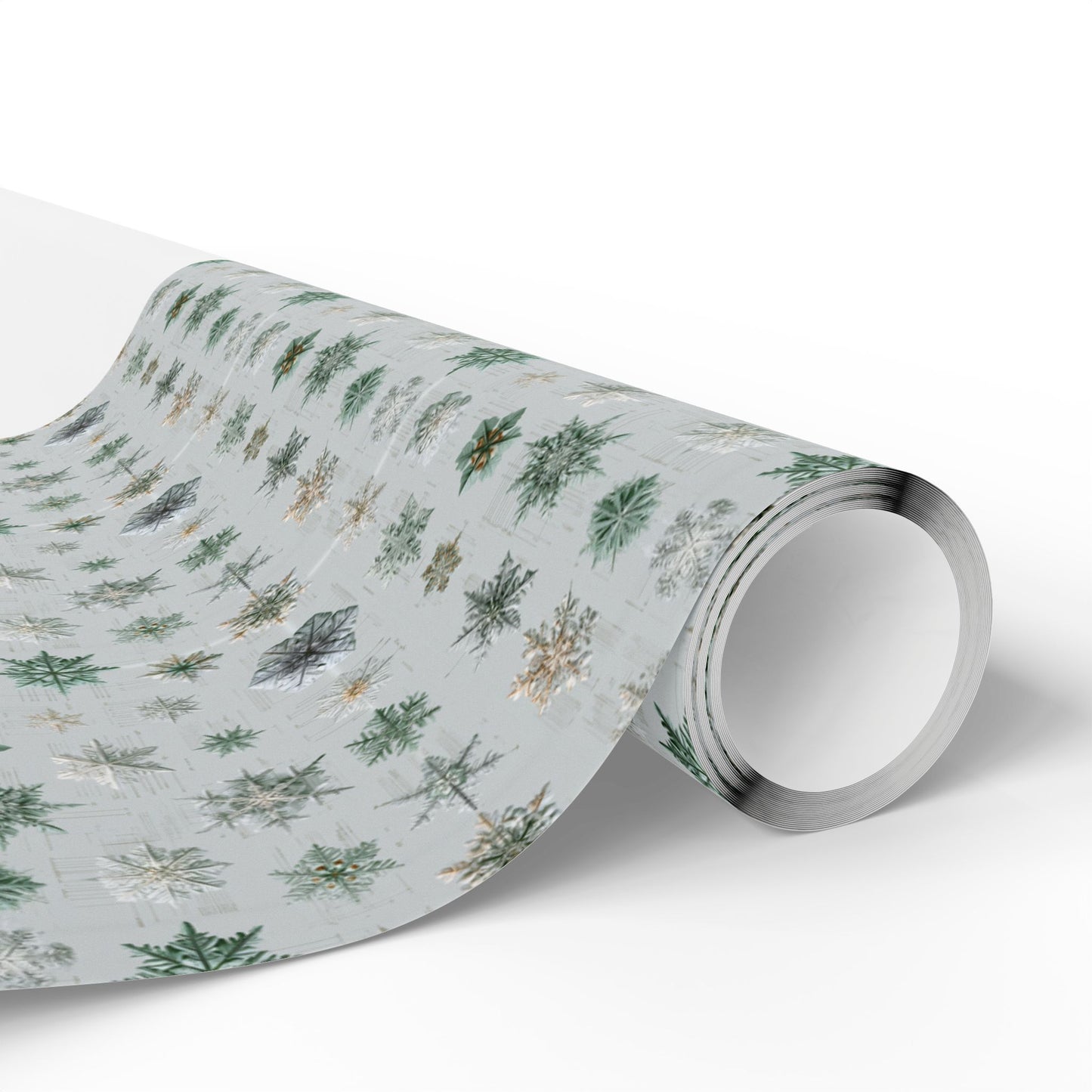 Snowflake Taxonomy Wrapping Paper | Scientific Snowflake Pattern | Winter Gift Wrap