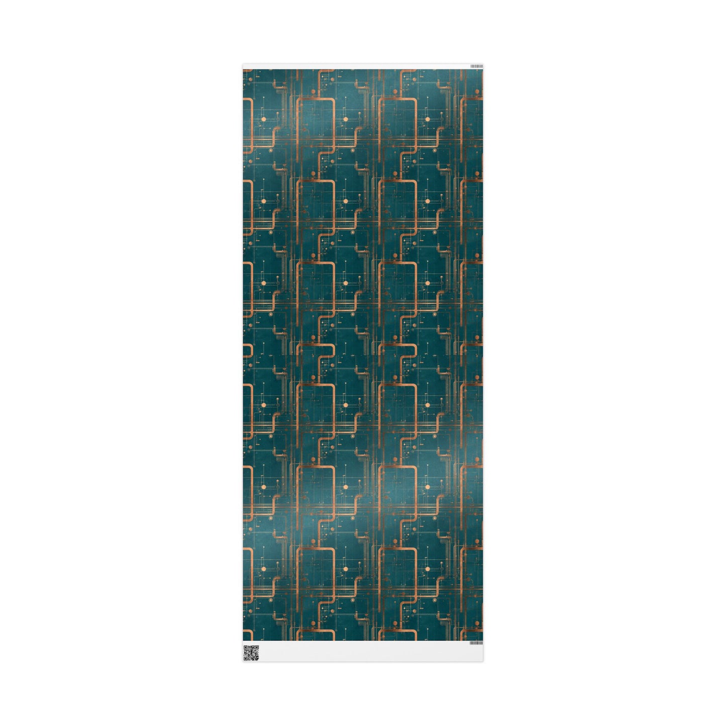 Circuit Board Pattern Wrapping Paper — Trace No. 003