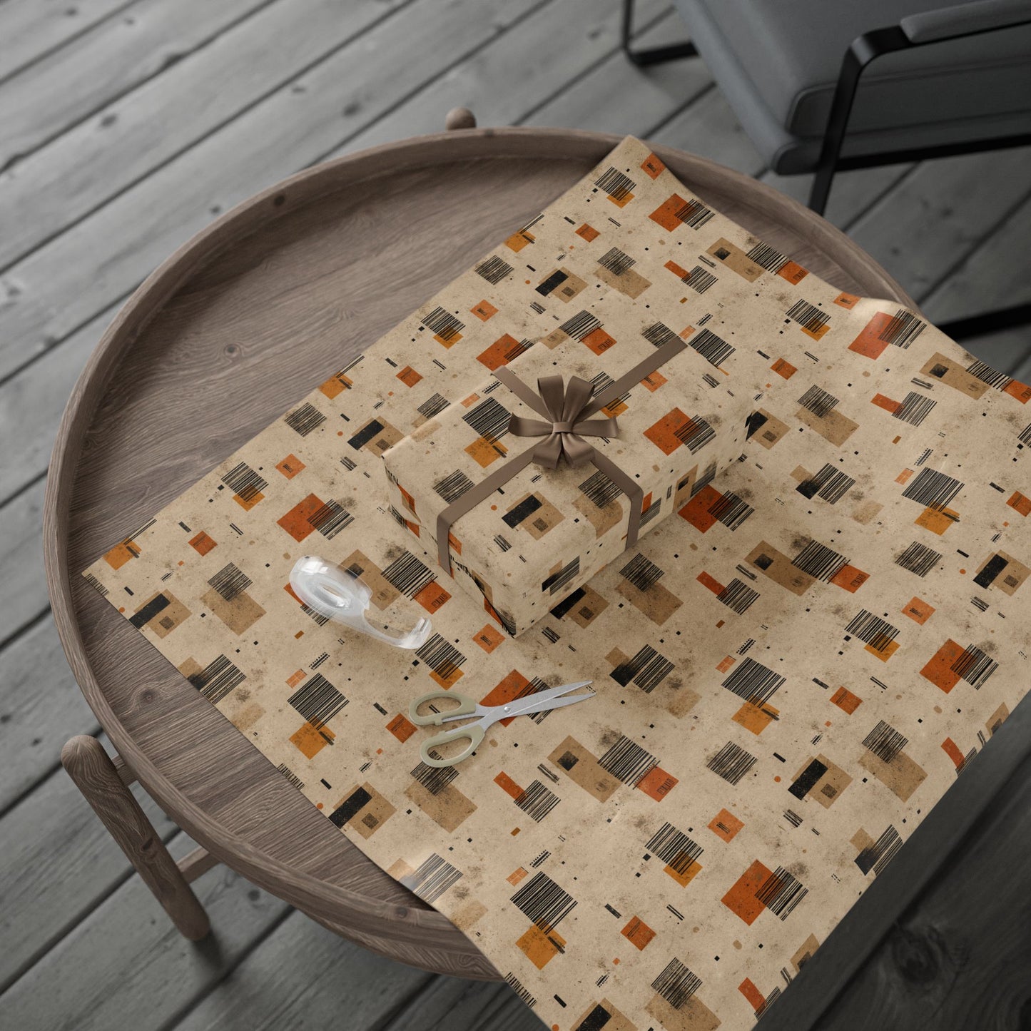 Warehouse & Industrial Pattern Wrapping Paper — Bay No. 003