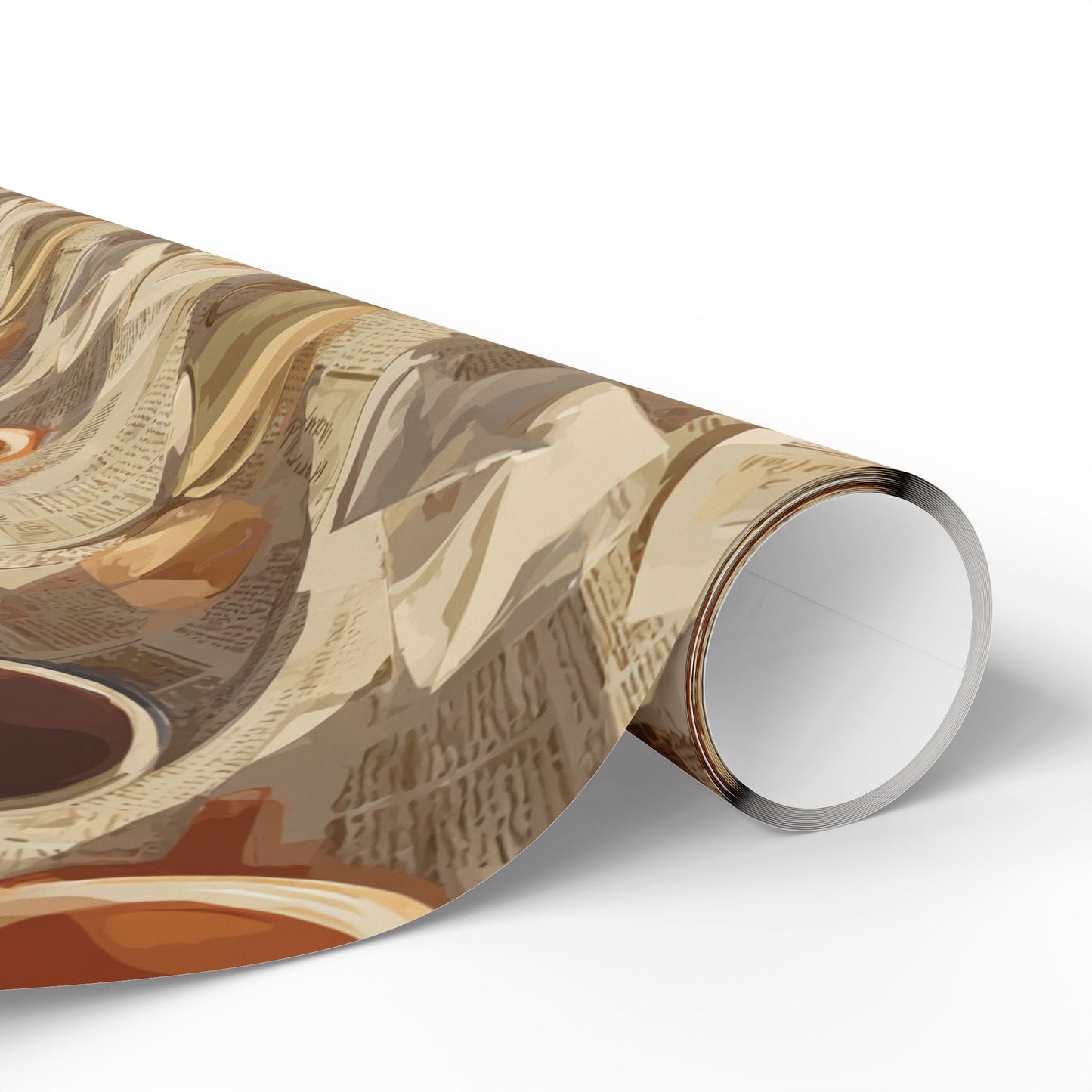 Newspaper Typography Pattern Wrapping Paper — Edition No. 003