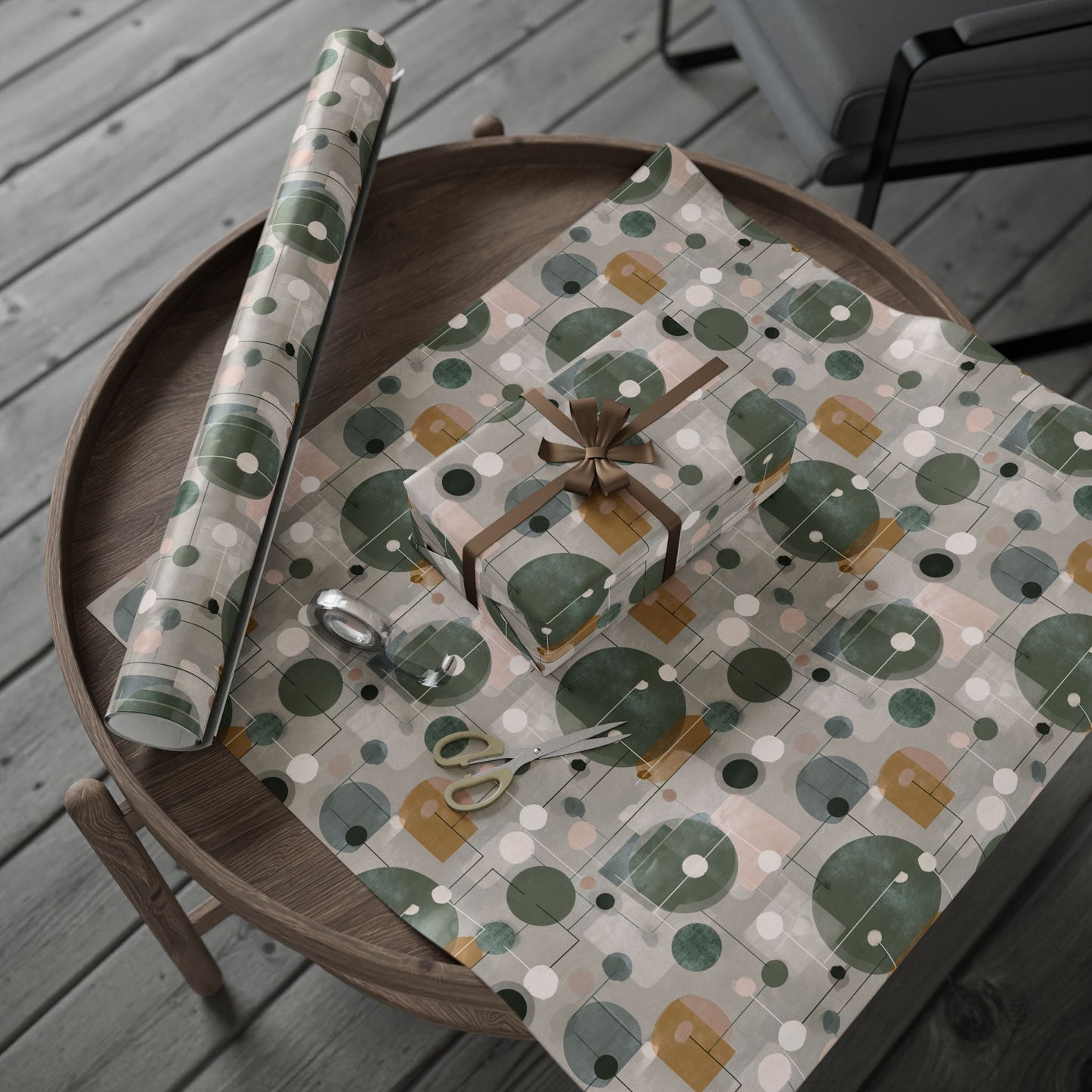 Flowchart Pattern Wrapping Paper — Process No. 003