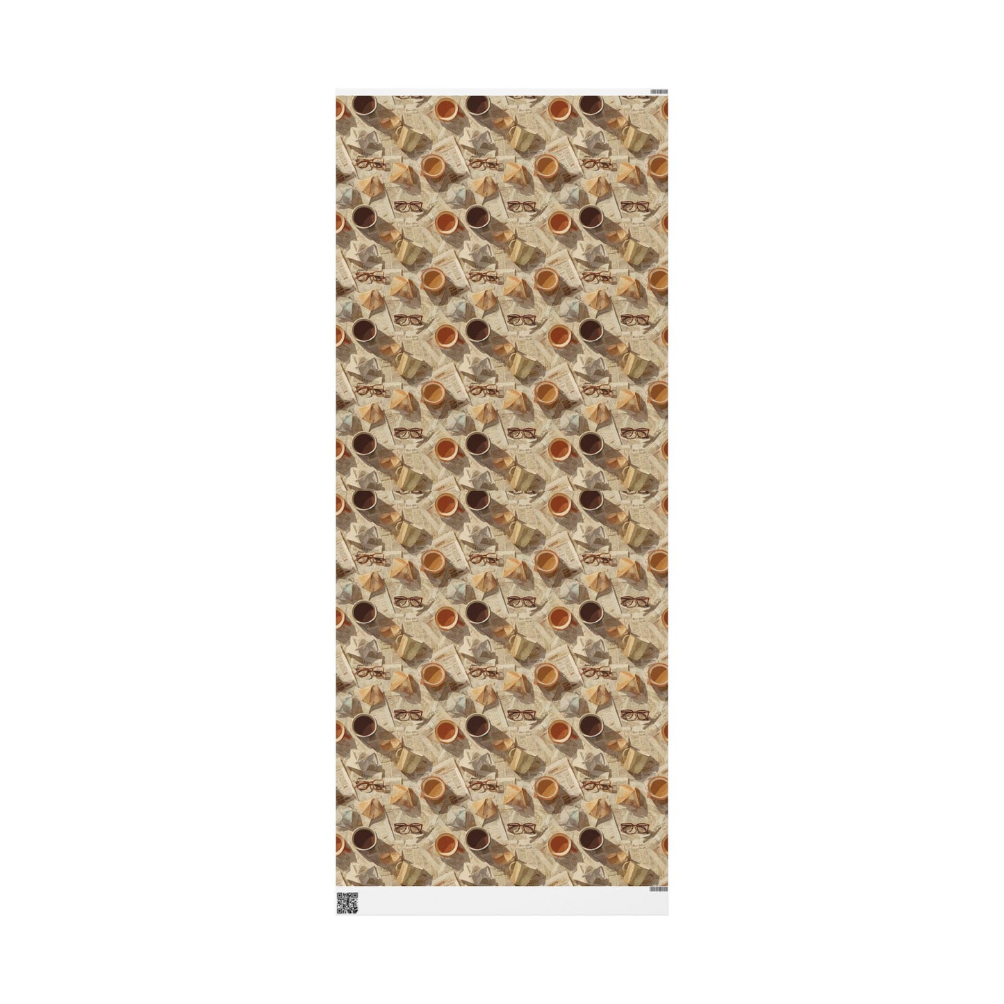 Newspaper Typography Pattern Wrapping Paper — Edition No. 003