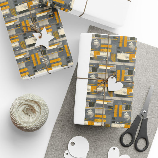 Airport & Runway Pattern Wrapping Paper — Directional No. 001