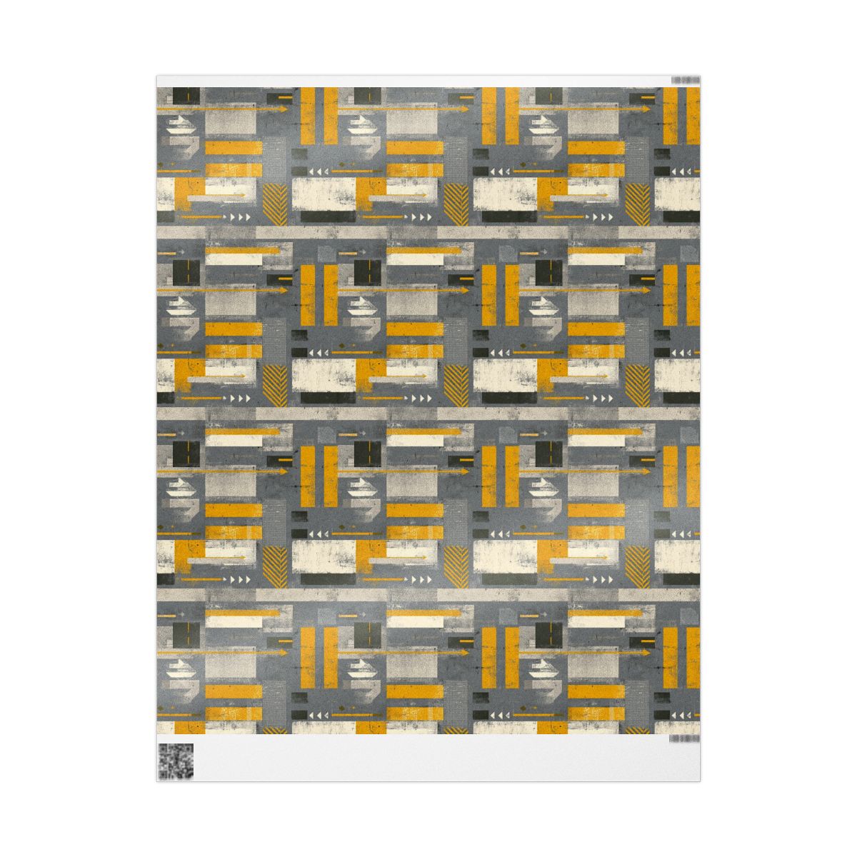 Airport & Runway Pattern Wrapping Paper — Directional No. 001
