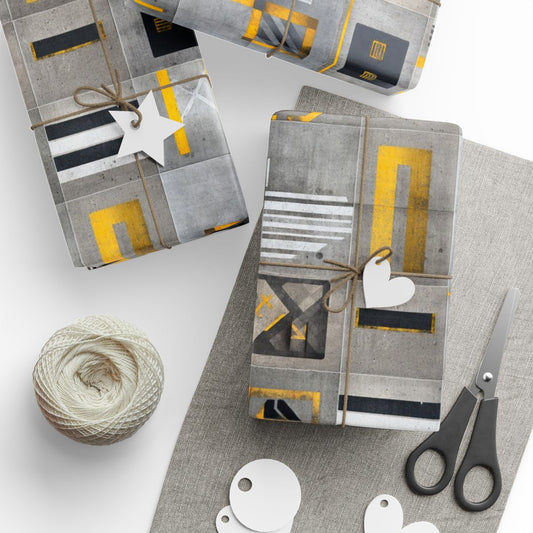 Airport & Runway Pattern Wrapping Paper — Directional No. 002