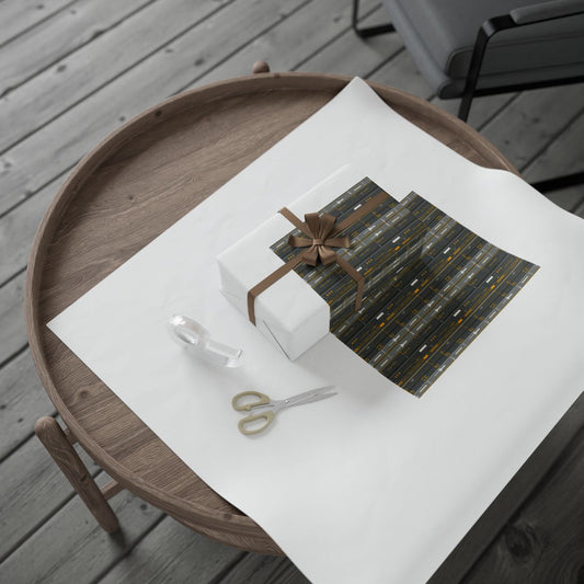 Airport & Runway Pattern Wrapping Paper — Directional No. 003
