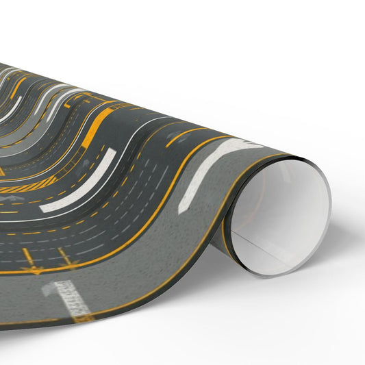 Airport & Runway Pattern Wrapping Paper — Directional No. 003