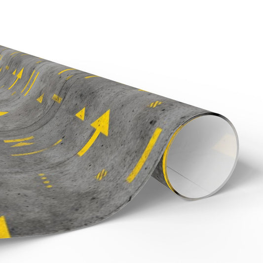 Airport & Runway Pattern Wrapping Paper — Directional No. 004