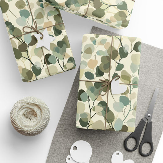 All-Season Botanical Wrapping Paper — Botanical Pattern