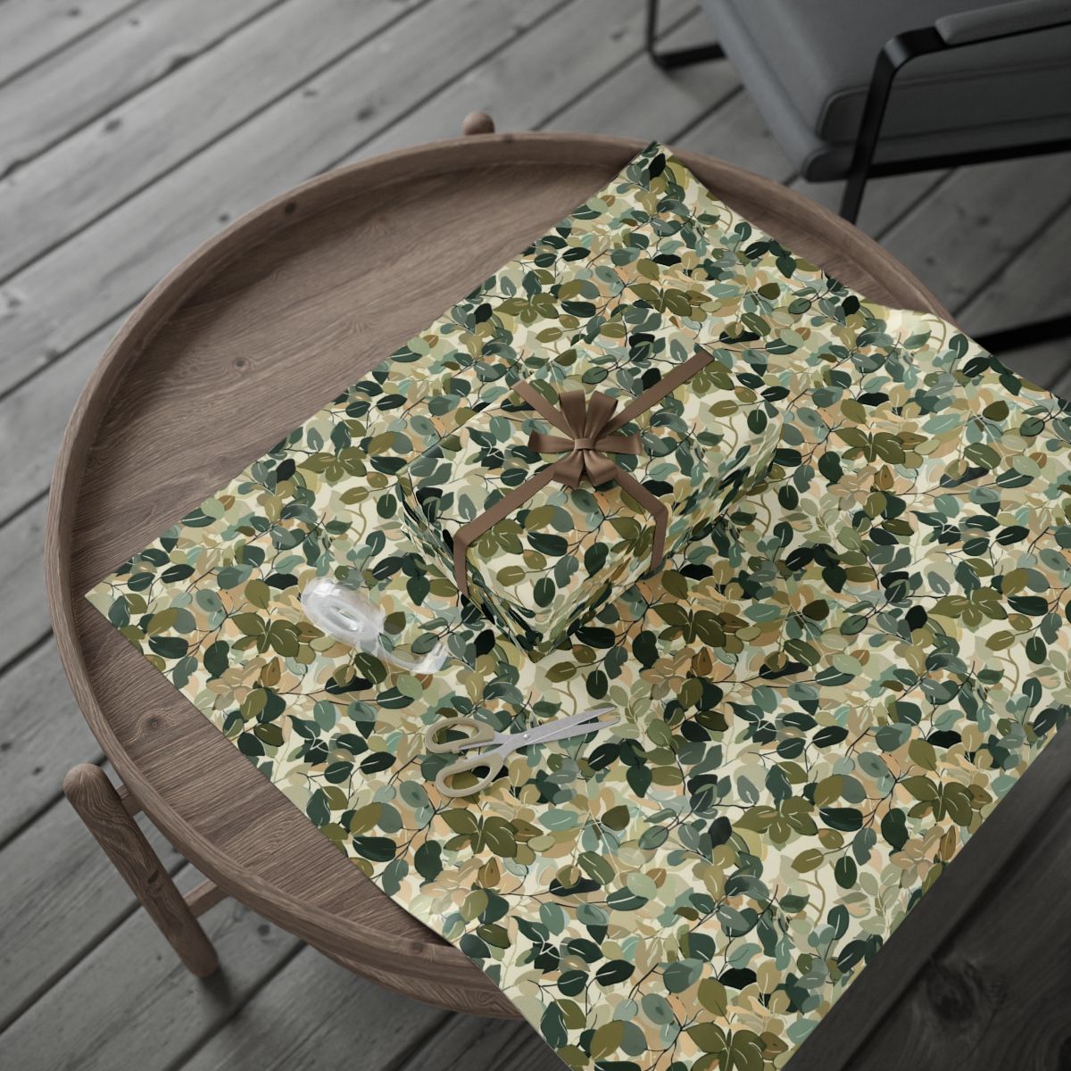 All-Season Botanical Wrapping Paper — Botanical Pattern