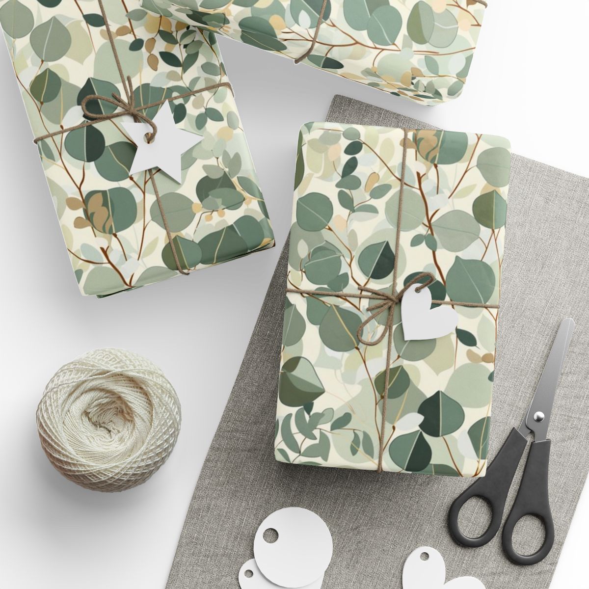 All-Season Botanical Wrapping Paper — Botanical Pattern
