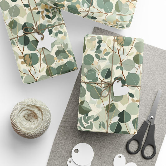 All-Season Botanical Wrapping Paper — Botanical Pattern