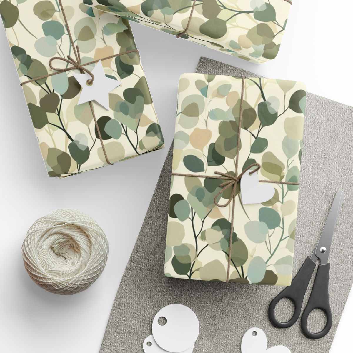 All-Season Botanical Wrapping Paper — Botanical Pattern