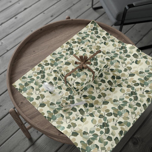 All-Season Botanical Wrapping Paper — Botanical Pattern