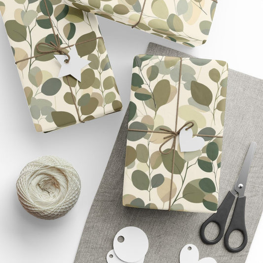 All-Season Botanical Wrapping Paper — Botanical Pattern
