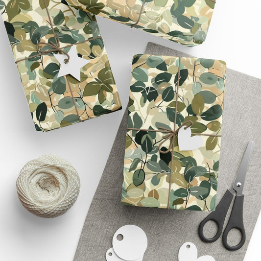 All-Season Botanical Wrapping Paper — Botanical Pattern
