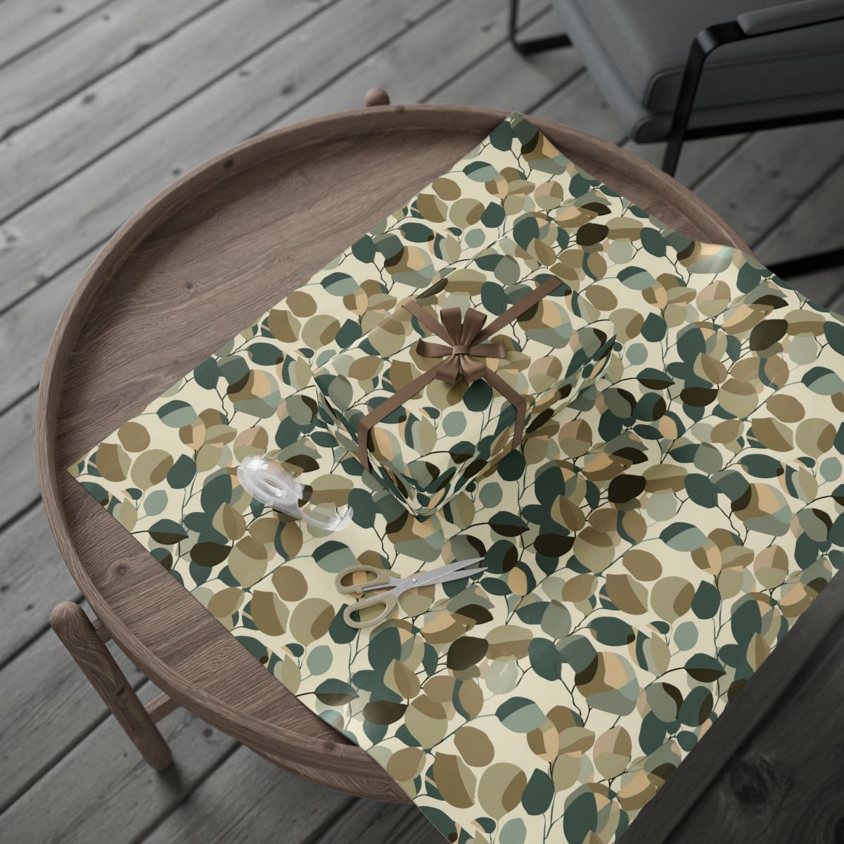 All-Season Botanical Wrapping Paper — Botanical Pattern