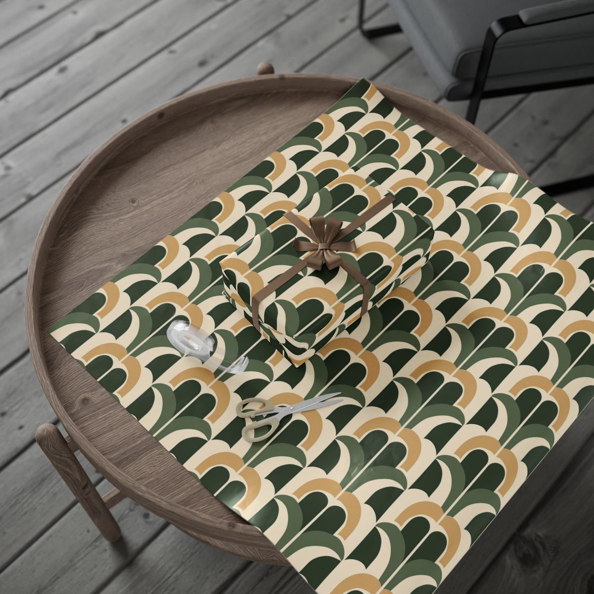 All-Season Geometric Wrapping Paper — Geometric Pattern