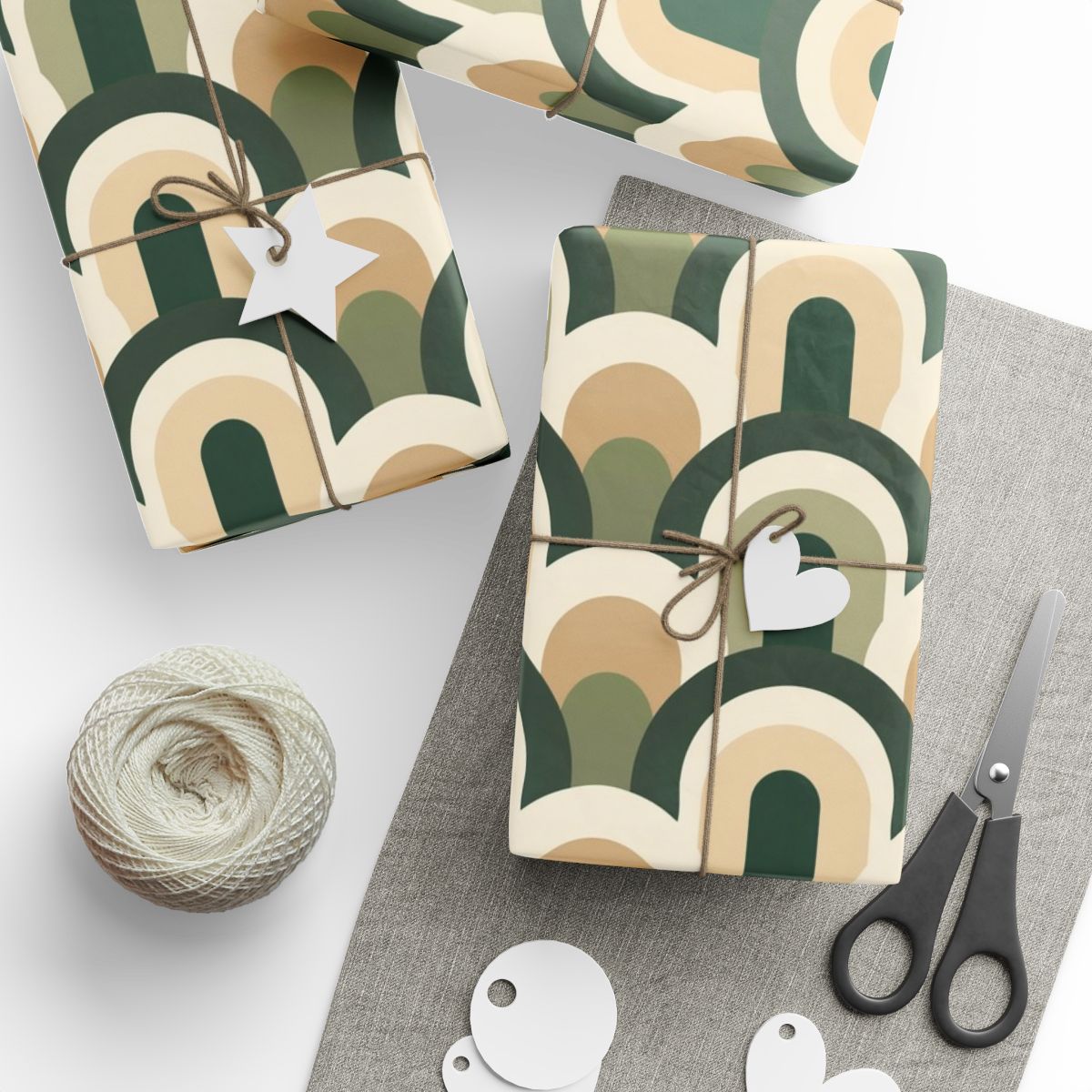 All-Season Geometric Wrapping Paper — Geometric Pattern