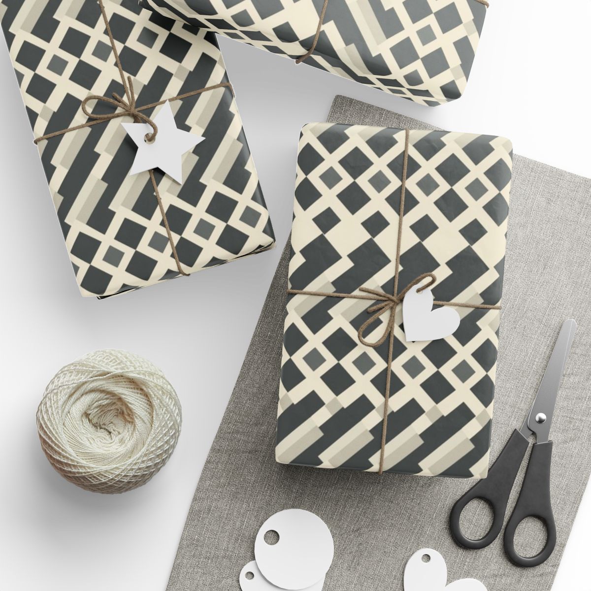 All-Season Geometric Wrapping Paper — Geometric Pattern