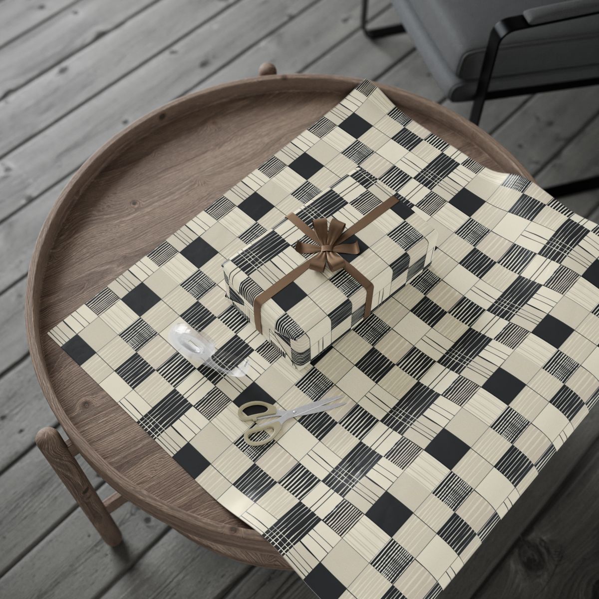 All-Season Geometric Wrapping Paper — Geometric Pattern