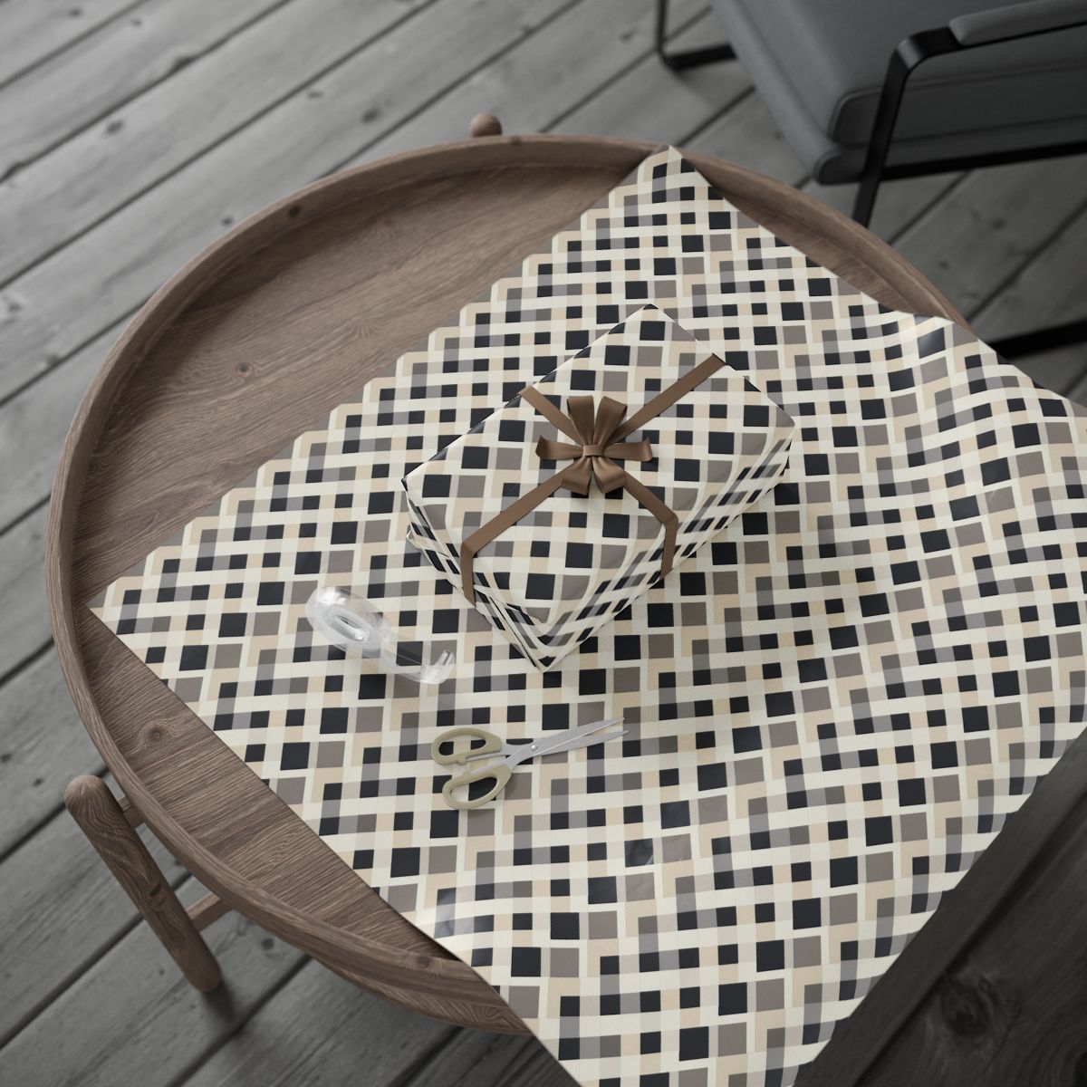 All-Season Geometric Wrapping Paper — Geometric Pattern