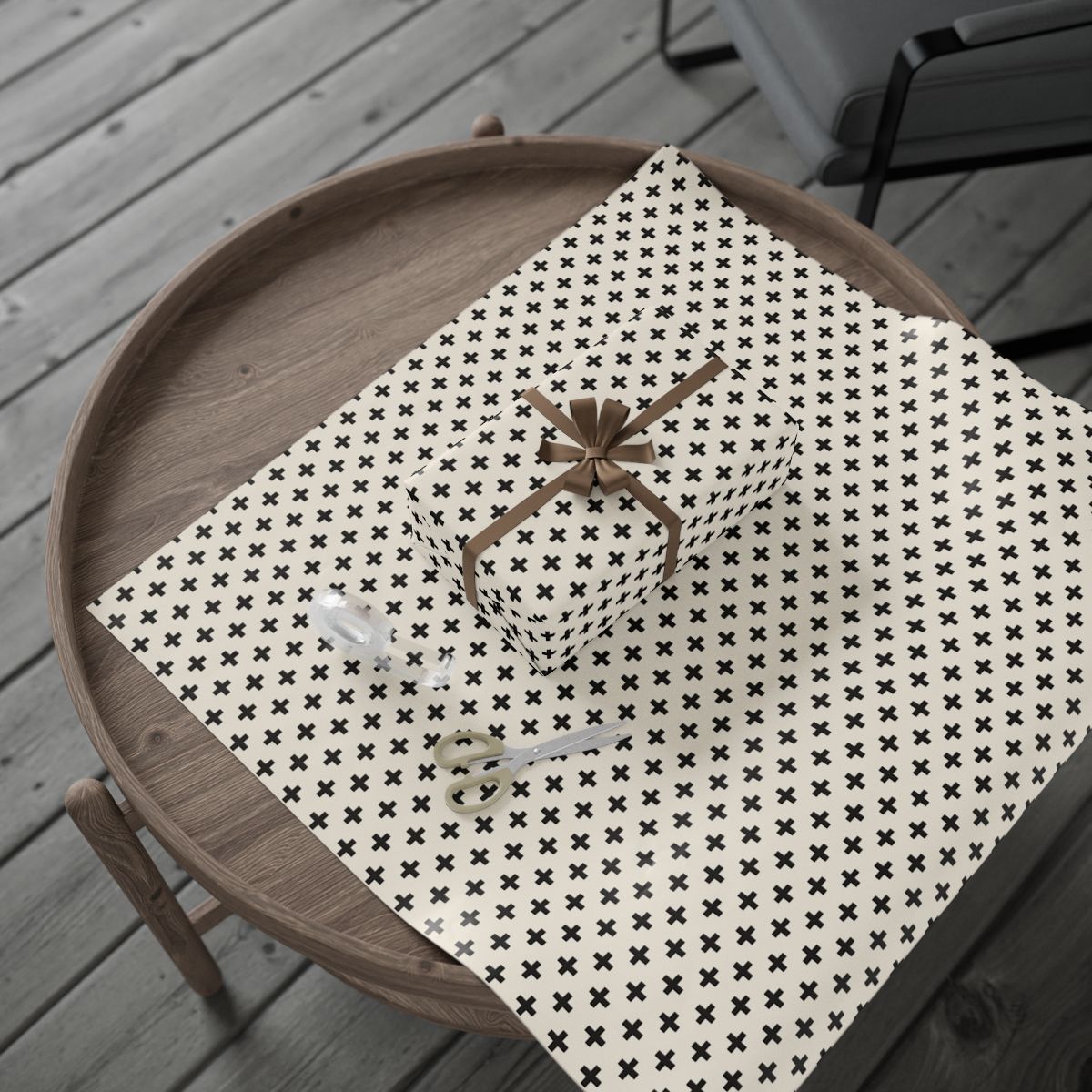 All-Season Geometric Wrapping Paper — Geometric Pattern