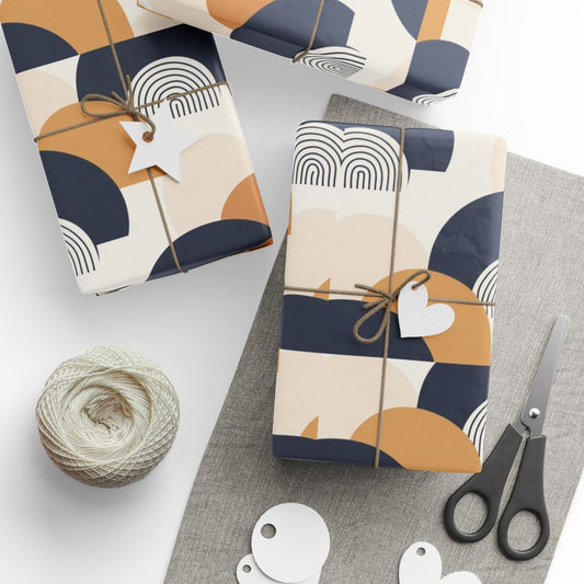 All-Season Geometric Wrapping Paper — Geometric Pattern