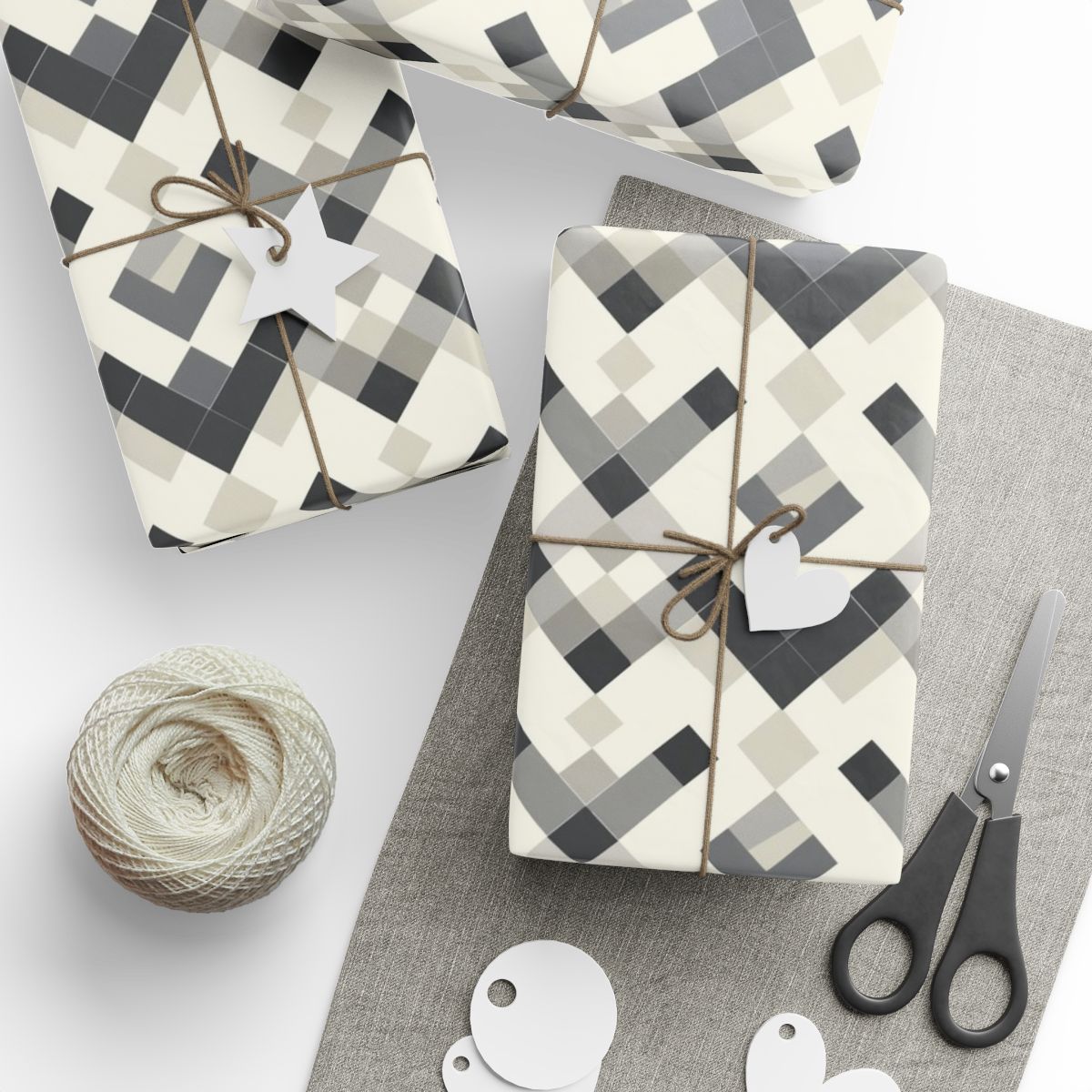 All-Season Geometric Wrapping Paper — Geometric Pattern