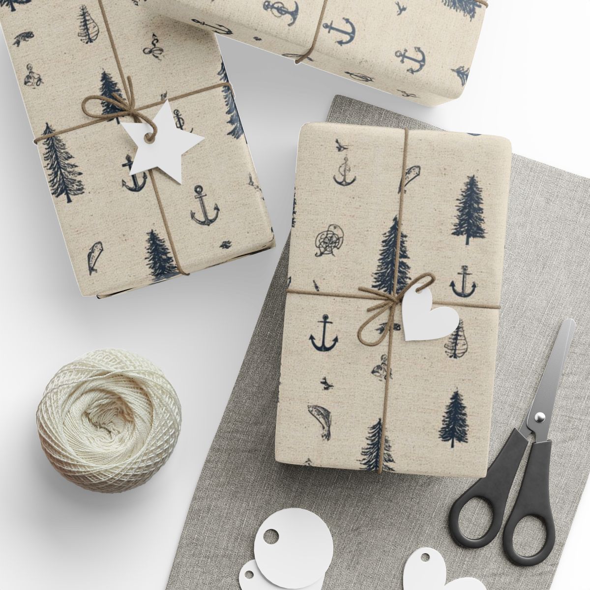 All-Season Rustic Wrapping Paper — Rustic Pattern
