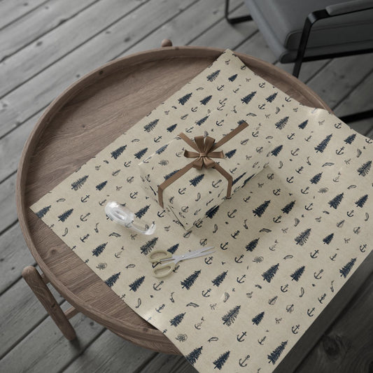 All-Season Rustic Wrapping Paper — Rustic Pattern