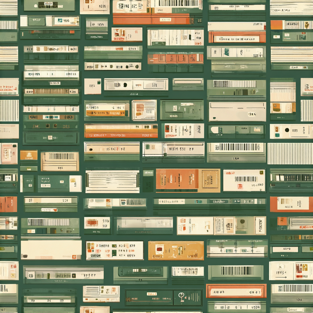 Library seamless wrapping paper pattern
