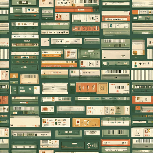 Library seamless wrapping paper pattern