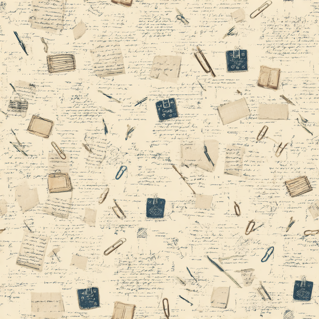 Marginalia seamless wrapping paper pattern