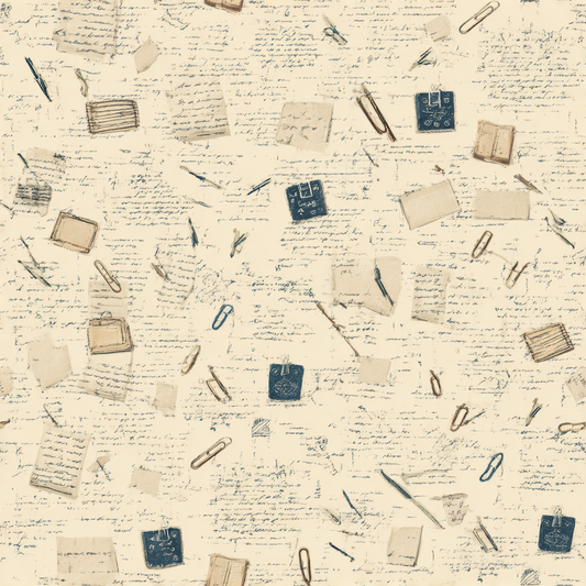 Marginalia seamless wrapping paper pattern