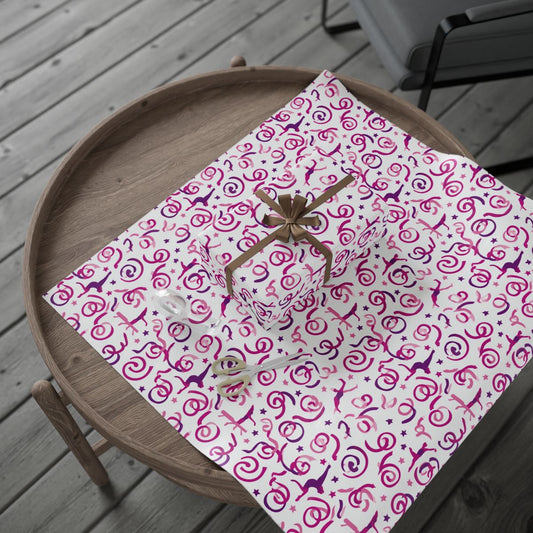Balance Beam & Ribbons Wrapping Paper