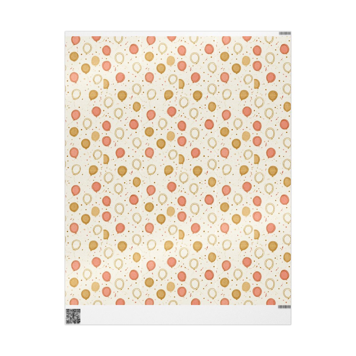 Balloon Drift Birthday Wrapping Paper No. 1